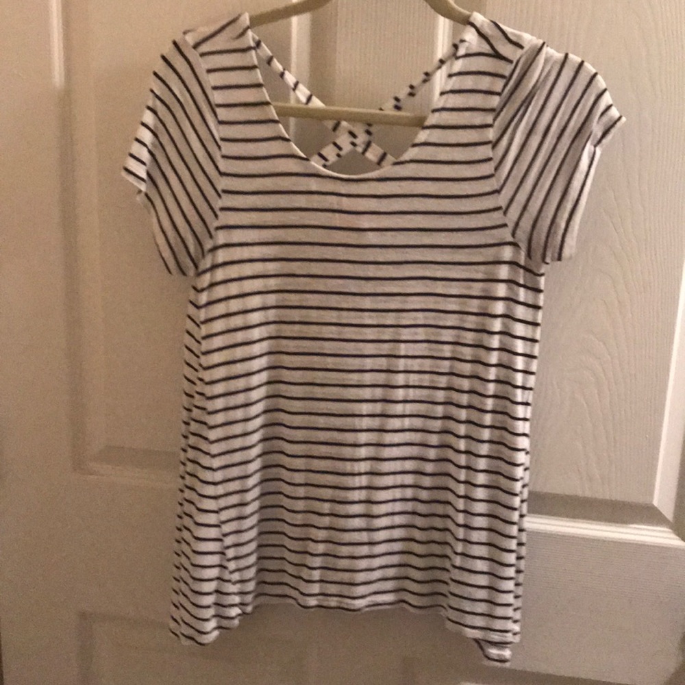 MOSSIMO Cross-back Striped Shirt